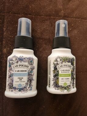 Car-Pourri Fresh Air Car Odor Eliminator Spray - White